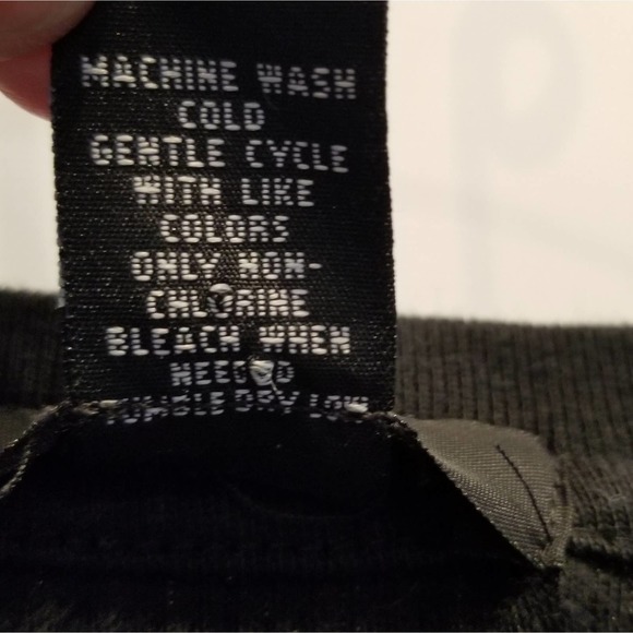 Alfani Black Cotton Crewneck Sweater Size M - Picture 10 of 10
